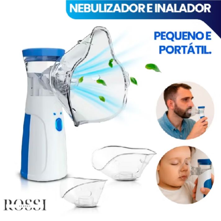 Portable Mesh Nebulizer Machine for Adults & Kids | USB Rechargeable | Silent Handheld Inhaler