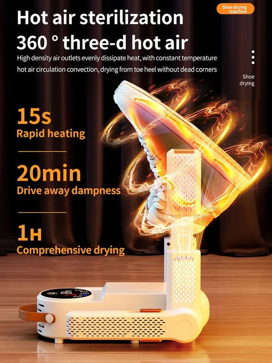 🔥 360° Hot Air Shoe Dryer & Sterilizer | Fast Electric Shoe & Boot Dryer with UV Sterilization | Adjustable Timer | Portable Shoe Drying Machine