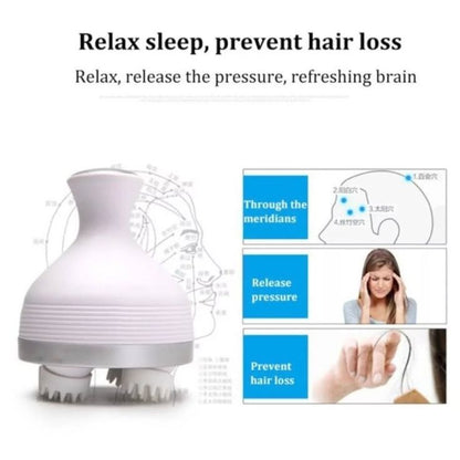 ✨ Electric Scalp Massager | Rechargeable 4-Head Deep Tissue Head Massager for Stress Relief & Scalp Care 💆‍♀️💆‍♂️