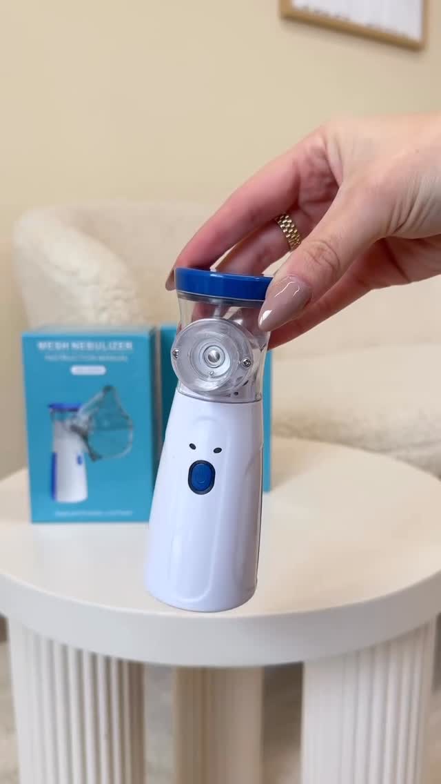 Portable Mesh Nebulizer Machine for Adults & Kids | USB Rechargeable | Silent Handheld Inhaler