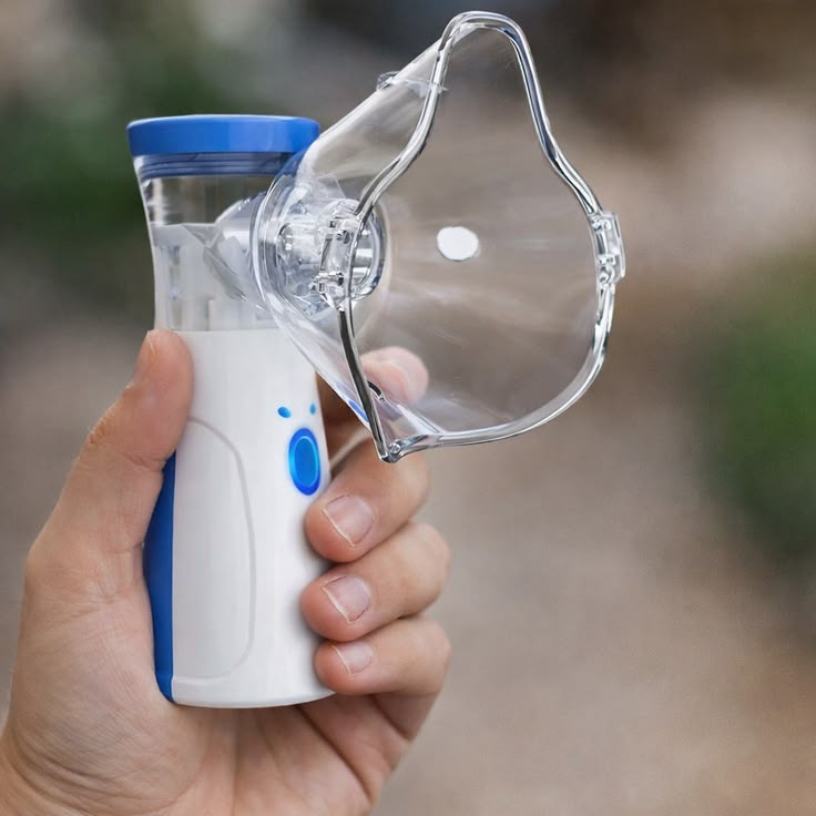 Portable Mesh Nebulizer Machine for Adults & Kids | USB Rechargeable | Silent Handheld Inhaler