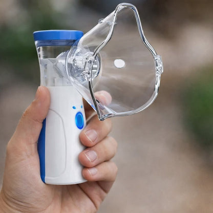 Portable Mesh Nebulizer Machine for Adults & Kids | USB Rechargeable | Silent Handheld Inhaler